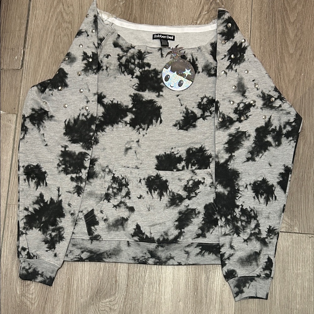 Black and Gray Women's Sweatshirt by [Brand]